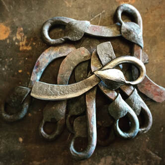 Handmade cheese knives created by The Outback Blacksmith are now the best selling item from the blacksmith's forge.